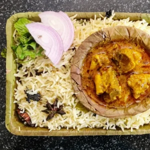 Bagara Rice with Mutton Curry
